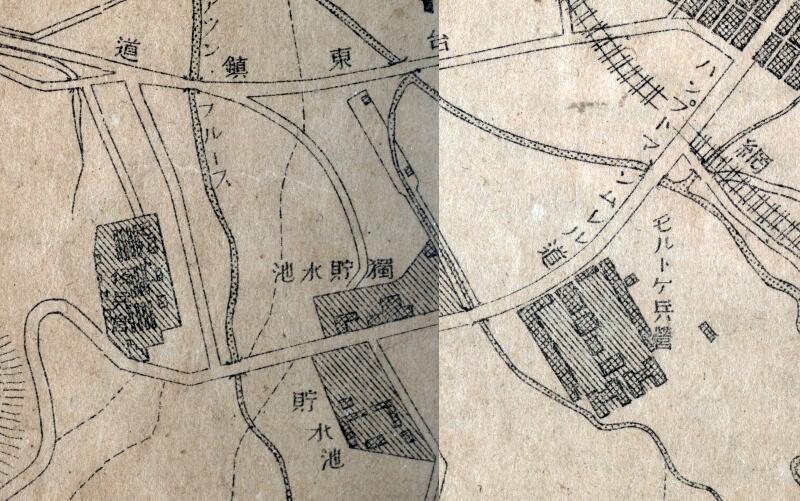 1914年《青岛市街及防备明细图》