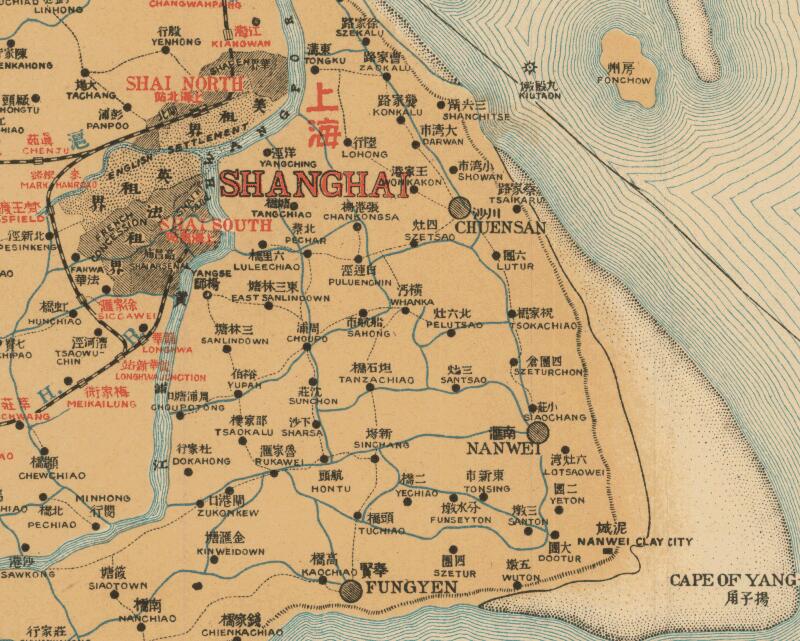 1917年 宁沪杭甬铁路全图插图1