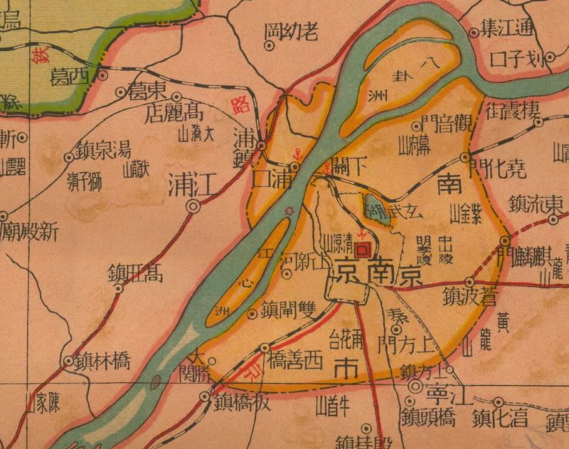 1935年长江下游形势图预览图1
