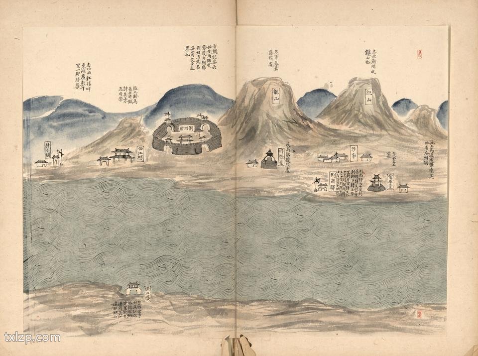 1735年《四川湖北水道图》插图 1735年《四川湖北水道图》插图