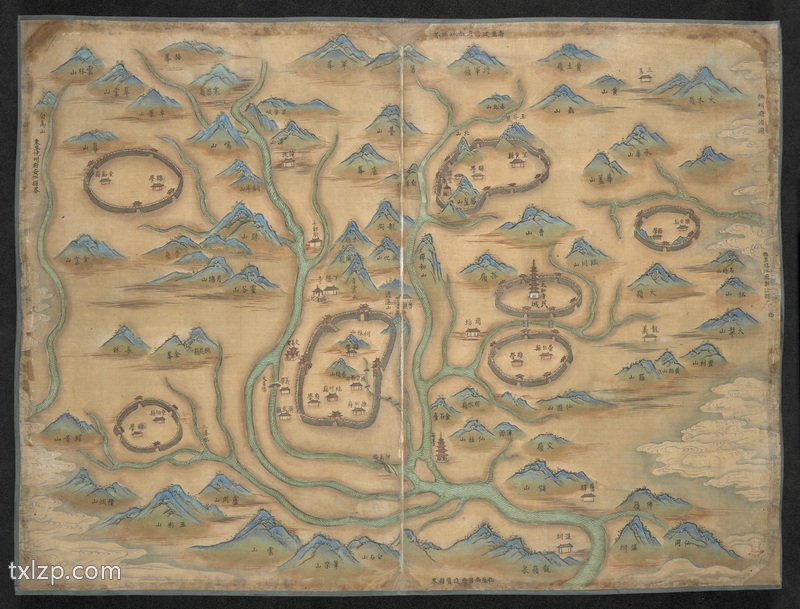 1682年《江西十三府道里图》预览图