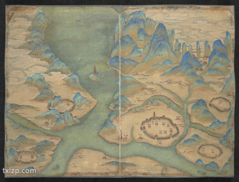 1682年《江西十三府道里图》预览图2