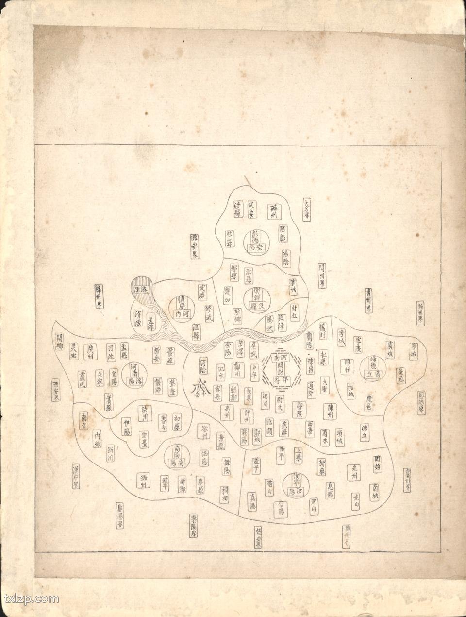1601年《广舆图》（天地图）预览图1