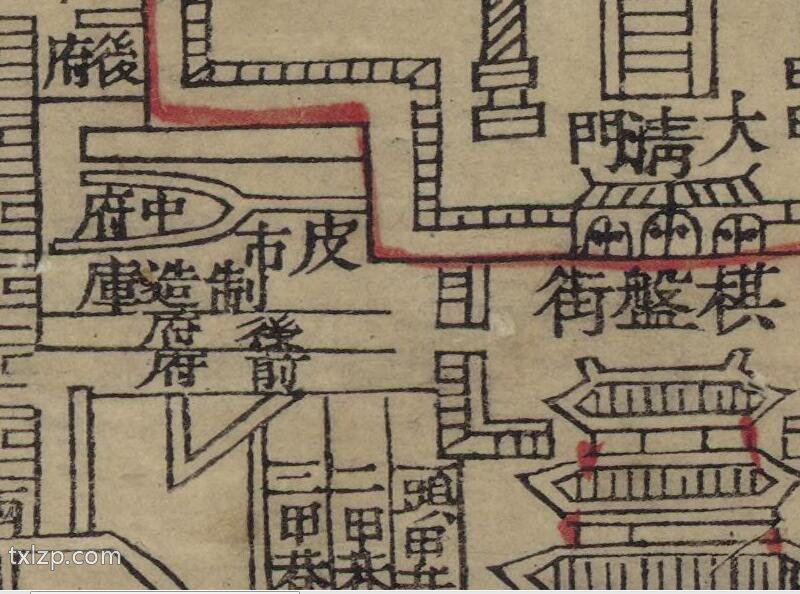 1870年《京师内城首善全图》预览图2