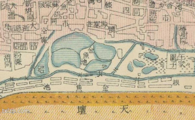 1939年《北京游乐观光市街展图》预览图2 1939年《北京游乐观光市街展图》预览图2