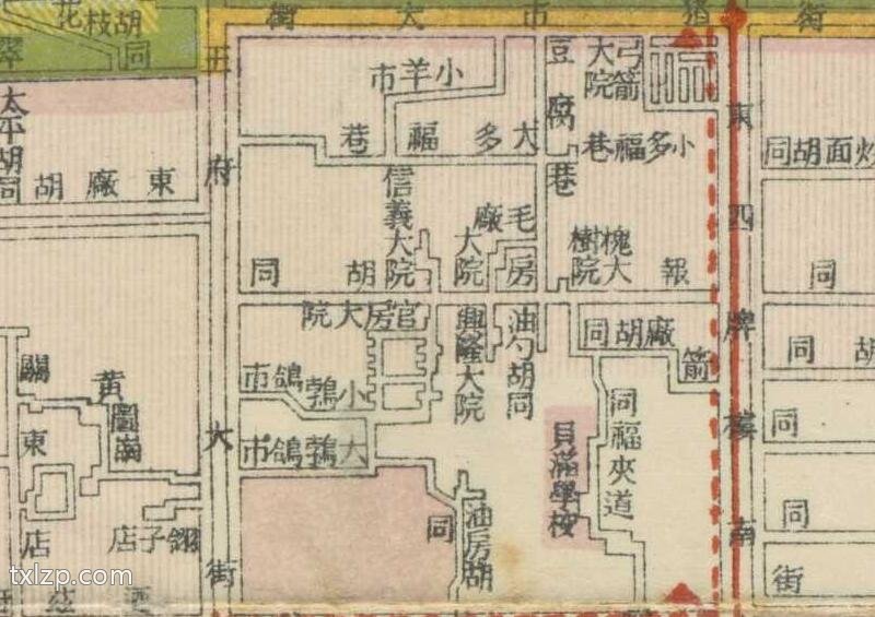 1939年《北京游乐观光市街展图》预览图1 1939年《北京游乐观光市街展图》预览图1