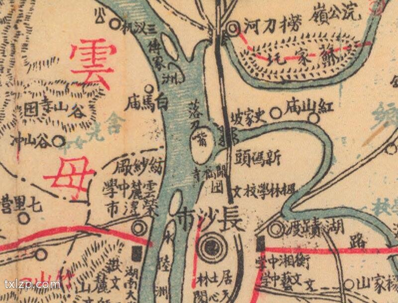 1946年《最新长沙县图》插图2