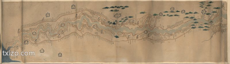 1881年《山东省黄河图》预览图