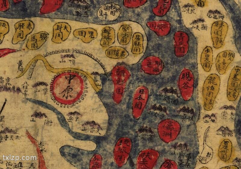 17世纪朝鲜《天下图》插图1