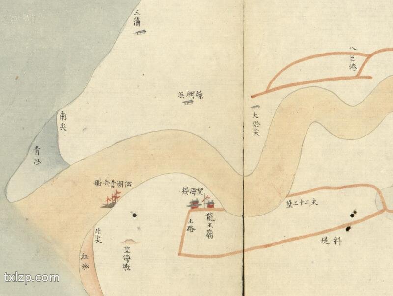 1824年《六省黄河埽坝河道全图》预览图4