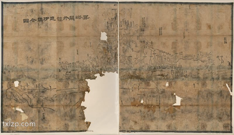 1864年《嘉峪关外镇迪伊犁合图》预览图 1864年《嘉峪关外镇迪伊犁合图》预览图