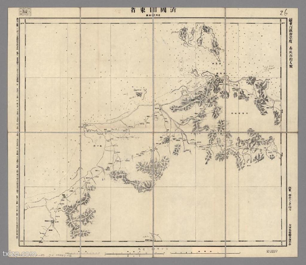1881年《清国二十万分一图》插图2