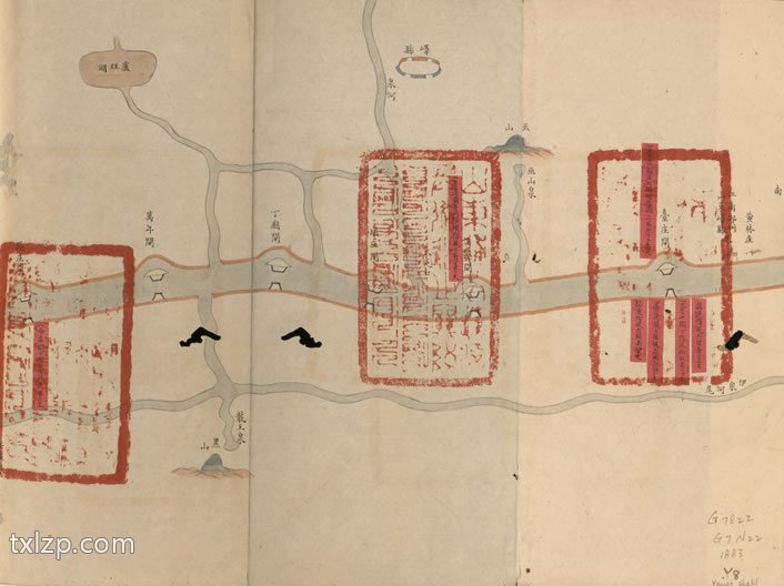1883年运泇捕上下泉六厅 光绪九年抢修工程咨估图预览图