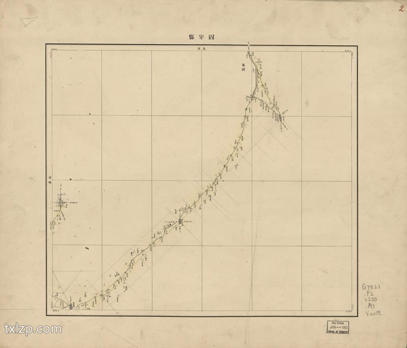 1887年《直隶河南山东山西旅行沿道图》预览图1 1887年《直隶河南山东山西旅行沿道图》预览图1