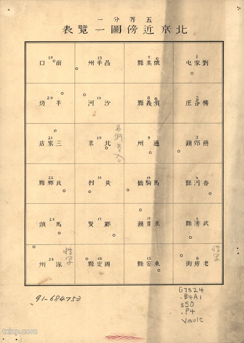 1894年五万分一《北京近傍图》预览图2