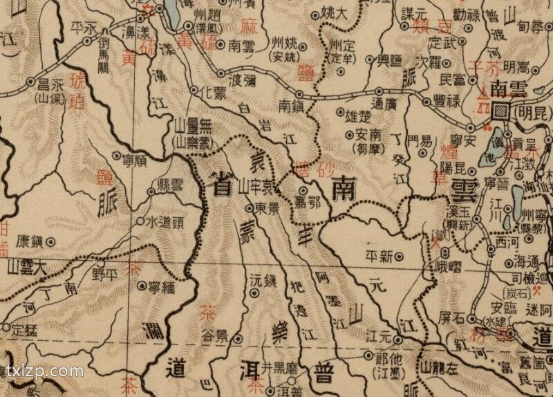 1929年《中华民国新地图·交通及物产详记》预览图6