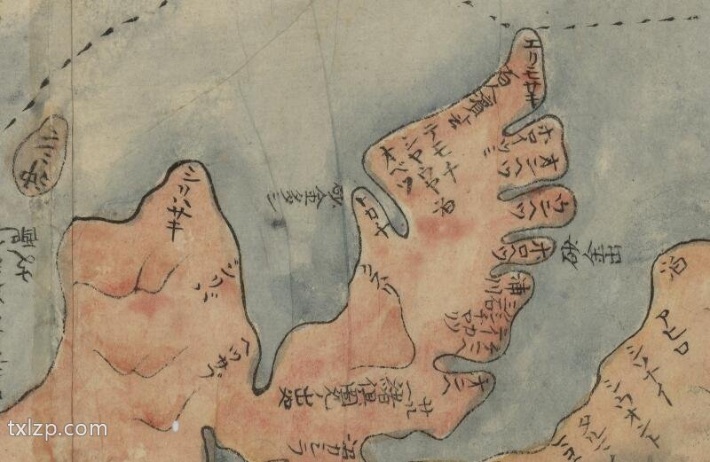 1785年《虾夷国全图》预览图1 1785年《虾夷国全图》预览图1