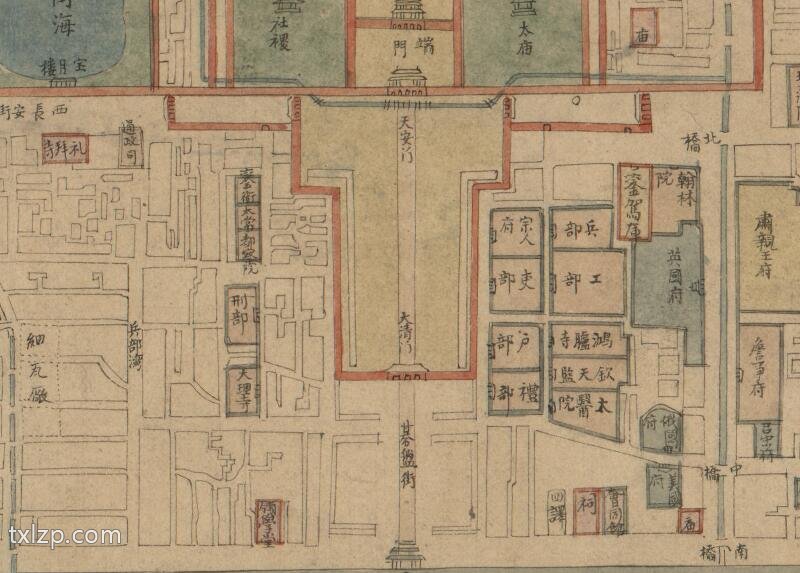 1861-1887年间《北京全图》预览图2