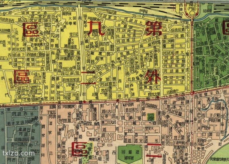 1950年《北京市街道详图》预览图2 1950年《北京市街道详图》预览图2