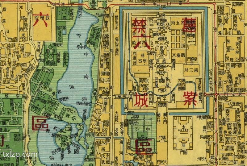 1950年《北京市街道详图》预览图1 1950年《北京市街道详图》预览图1