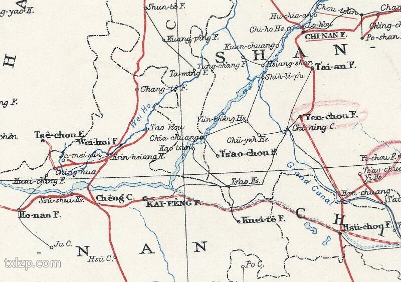 1912年《中国铁路地图》英文版预览图1