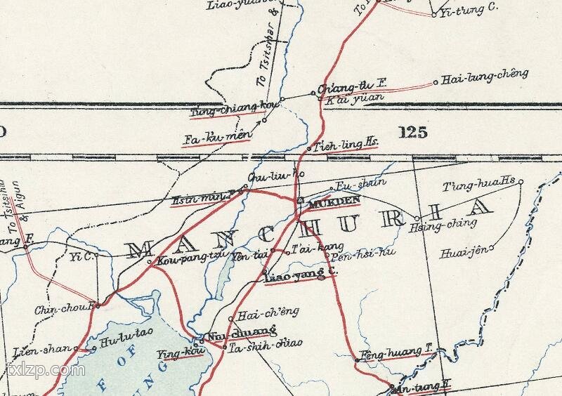 1912年《中国铁路地图》英文版预览图3