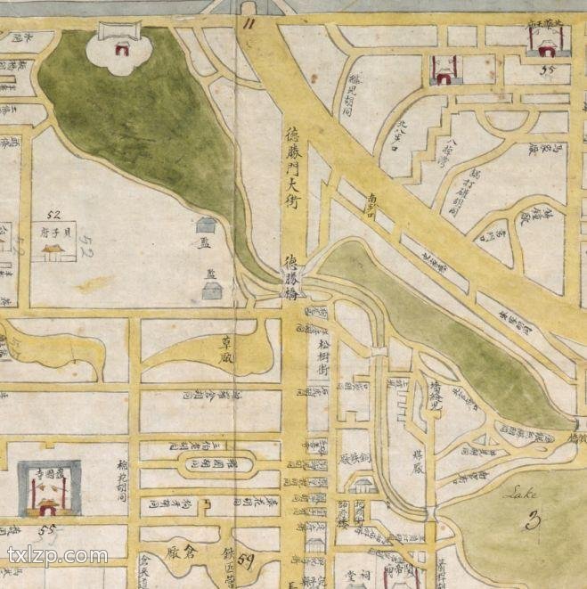 1747年《北京内城图》预览图3