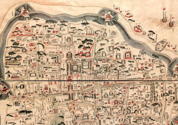 1846年《宁郡地舆图》宁波地图