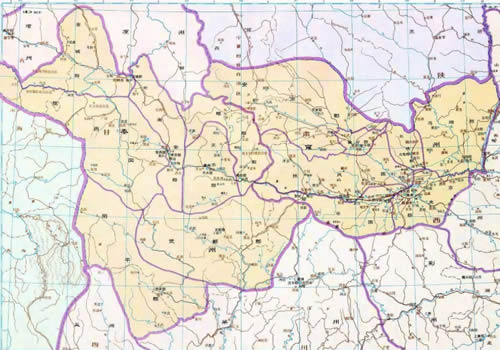 西晋雍州、秦州地图全图缩略图