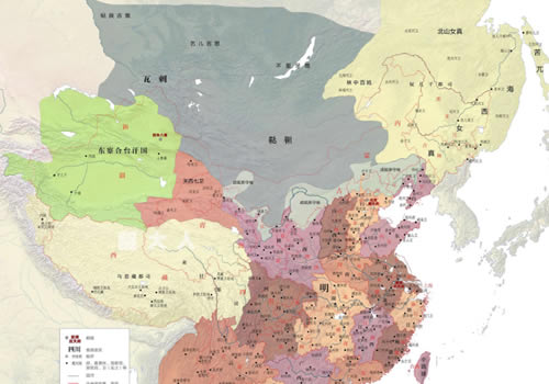 明朝永乐十年的中国历史地图缩略图