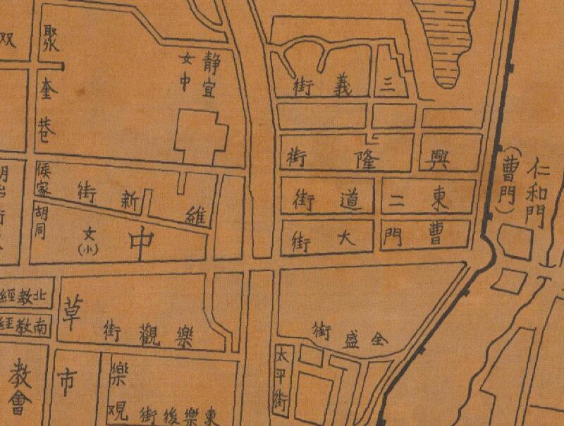 1936-1947年《开封市要图》插图1 1936-1947年《开封市要图》插图1