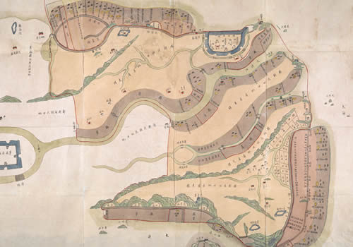 1774年《宁波府镇海县土地分类图》