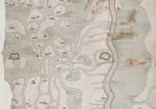 1757年《两淮盐河图》