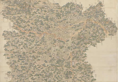 清代彩绘本《湖广省图》