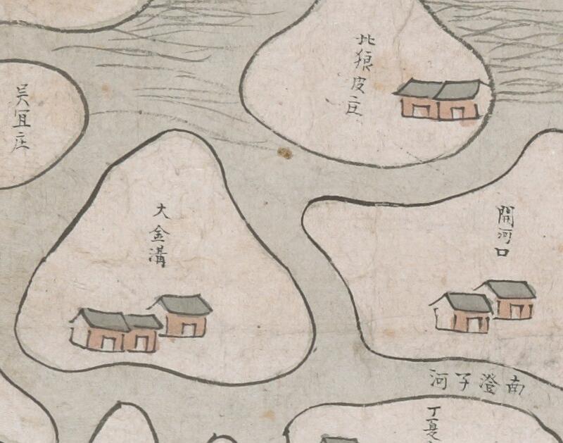 1757年《两淮盐河图》插图2 1757年《两淮盐河图》插图2
