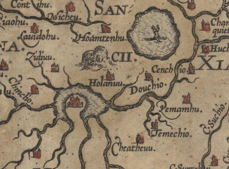 1584年《中国新图》巴尔布达绘制预览图2