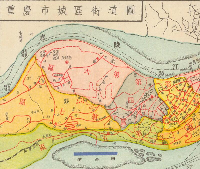 1948年《重庆市全图》预览图3