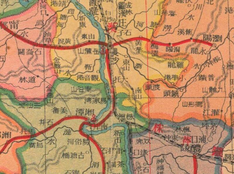 民国期间《湖南分县新图》