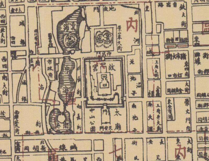 1947年《北平市城郊地图》预览图1