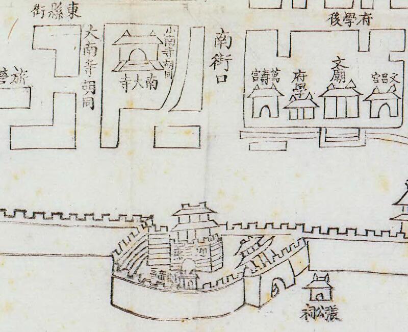 1880年前后《直隶省城街道全图》插图2