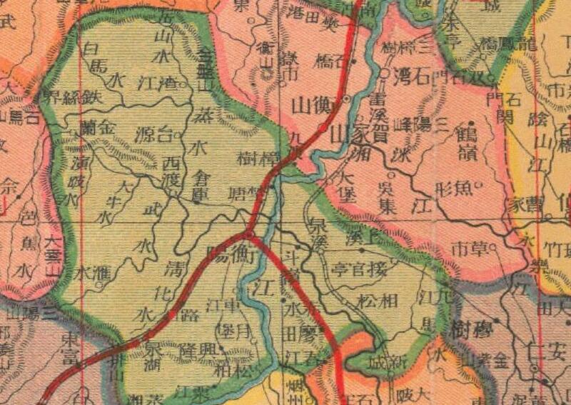 民国期间《湖南分县新图》