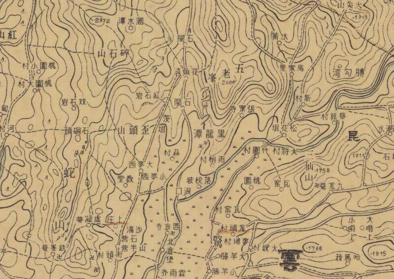 1935年云南《昆明县》地图插图3