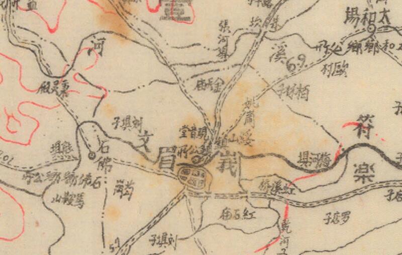 1940年《峨眉县行政区域图》插图2