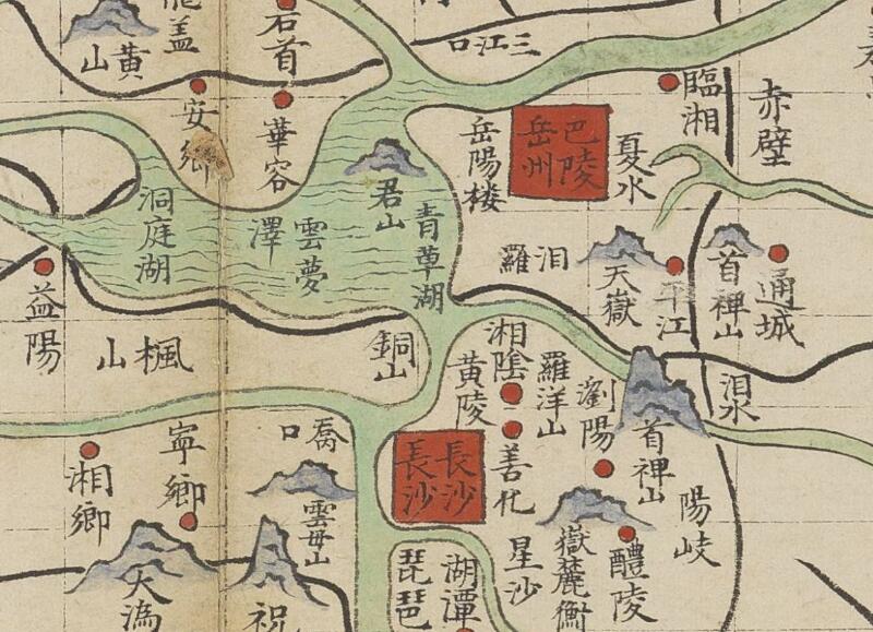 明朝时期《湖广地图》预览图2