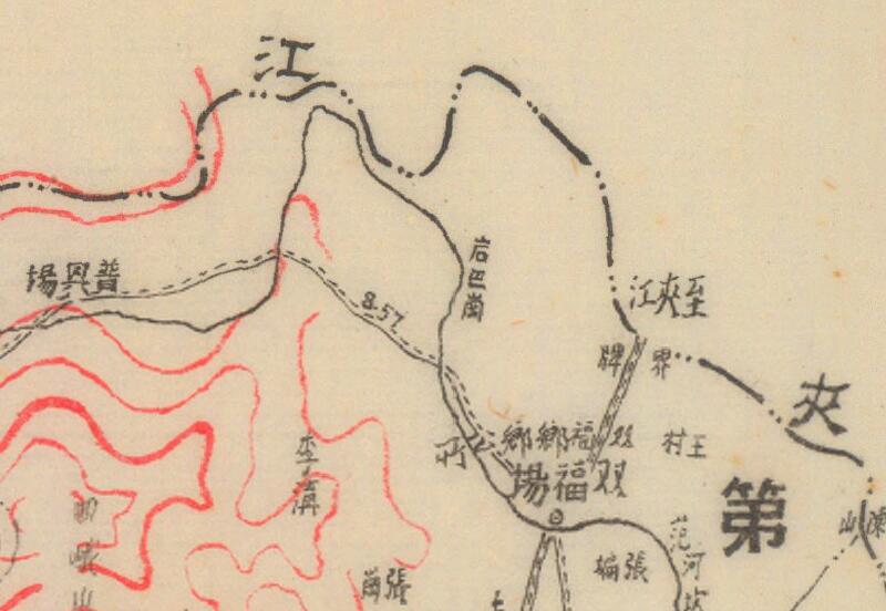1940年《峨眉县行政区域图》插图3