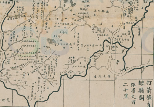 清末康定《打箭炉直隶厅图》