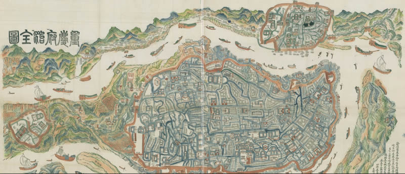 1886年《重庆府治全图》预览图