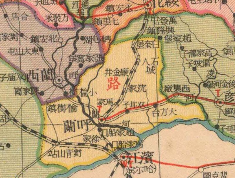 1937年《黑龙江省明细地图》预览图1