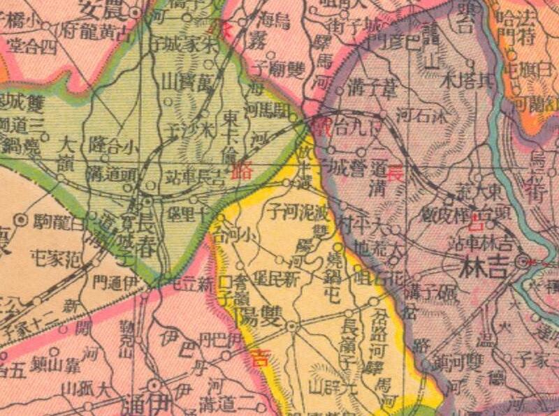 1928年《吉林分县新图》预览图1 1928年《吉林分县新图》预览图1