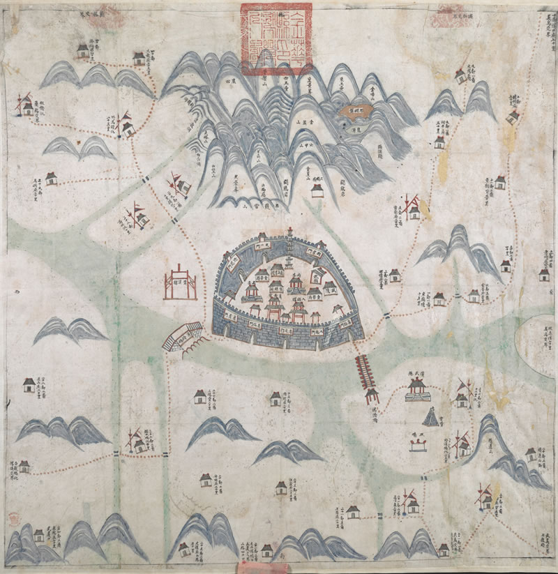 1823年《金华县舆图》